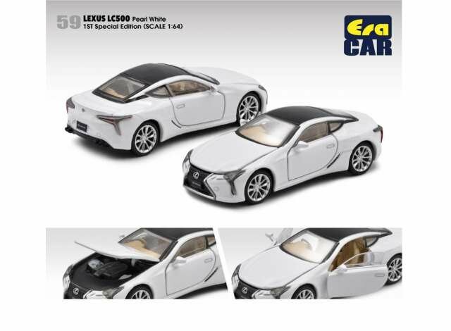Era Car 1:64 Lexus LC500 1st Special Edition wit zwart 2022
