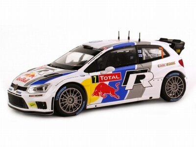 Spark 1:43 Volkswagen Polo R WRC No 7 Latvala 2014 in dealer verpakking