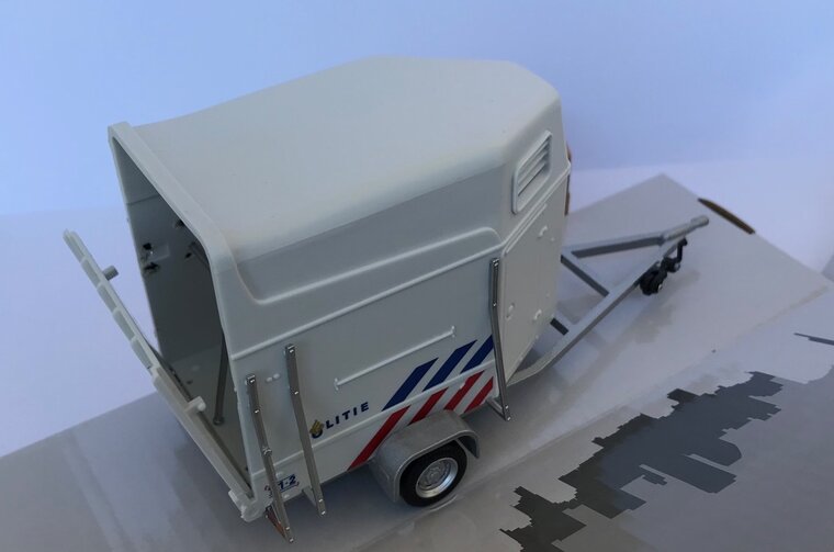 Cararama 1:43 Paarden Trailer Politie Nederland ( uitloop)