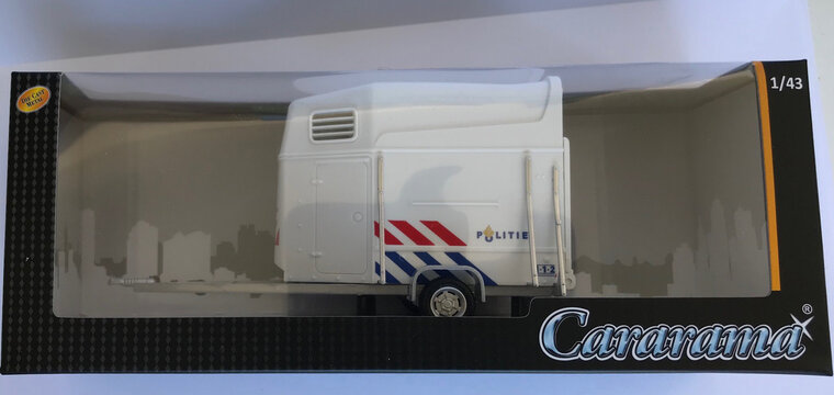 Cararama 1:43 Paarden Trailer Politie Nederland ( uitloop)