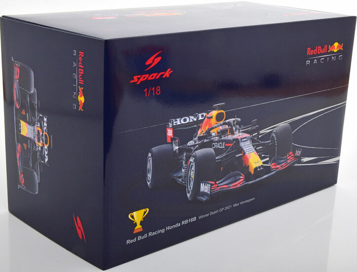Spark 1:18 Red Bull Racing Honda RB16B no 33 Max Verstappen Winner Dutch GP 2021