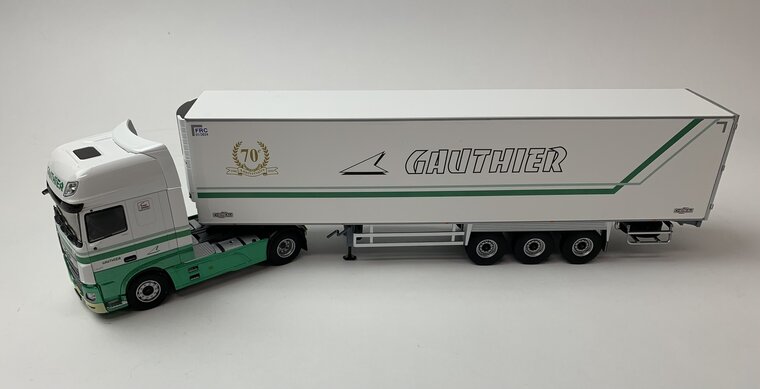 Eligor 1:43 Daf XF480 MY 2017 Superspace Cab &quot;Gauthier- 70e Anniversaire ( 1946 - 2016)&quot;, trekker met oplegger