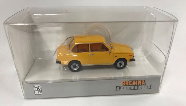 Brekina 1:87 Daf 66 donkergeel 1972