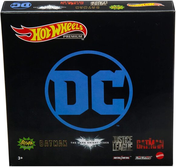 Hotwheels 1:64 Batman Set 5 Batmobile in Speciale Batman Verpakking