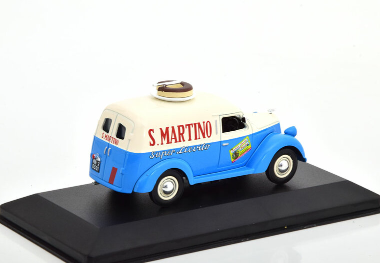 Atlas 1:43 Lancia Ardea 800 Furgoncino S Martino 1949 wit blauw