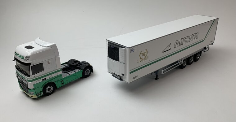 Eligor 1:43 Daf XF480 MY 2017 Superspace Cab "Gauthier- 70e Anniversaire ( 1946 - 2016)", trekker met oplegger