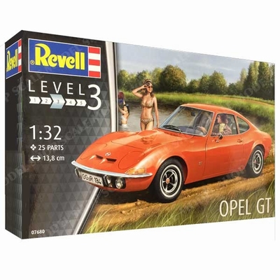 Revell 1:32 Opel GT bouwdoos level 3, plastic modelkist