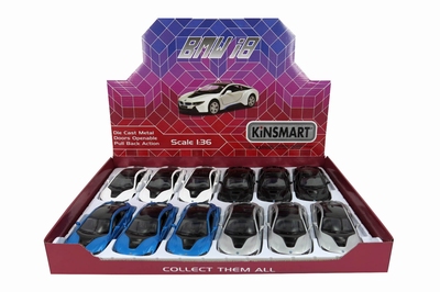 Kinsmart 1:36 BMW i8 per stuk