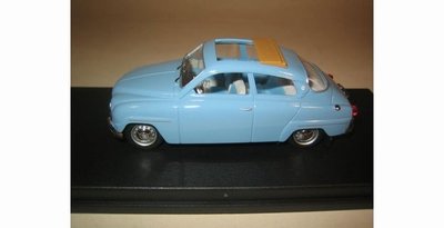 Trofeu 1:43 Saab 96 Sunroof licht blauw