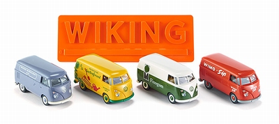 Wiking 1:87 Set 4x Volkswagen T1 Geschenkverpakking