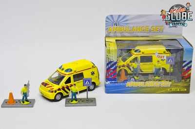 Kids Globe Ambulance met licht en geluid en accessoires