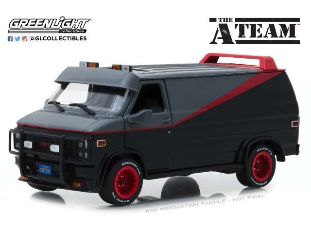 Greenlight 1:24 GMC Vandura The A-team Van, 1983 grijs zwart