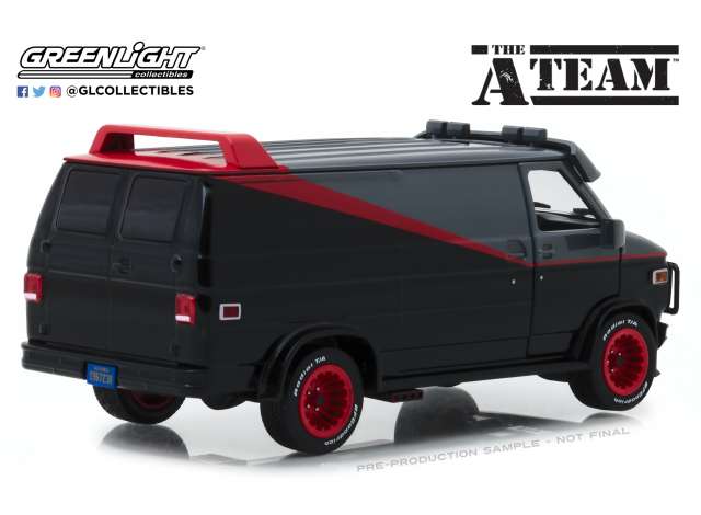 Greenlight 1:24 GMC Vandura The A-team Van, 1983 grijs zwart