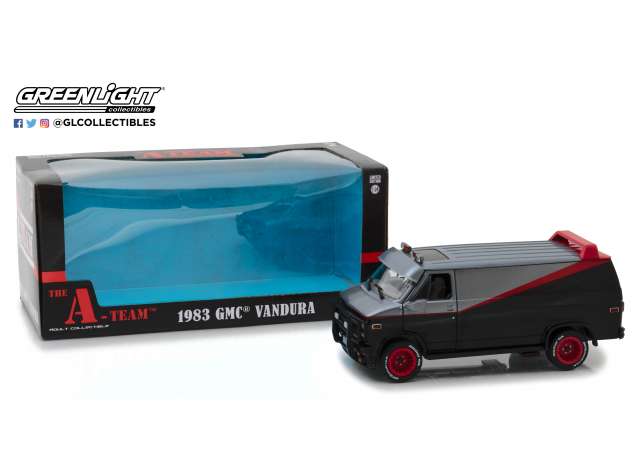 Greenlight 1:24 GMC Vandura The A-team Van, 1983 grijs zwart