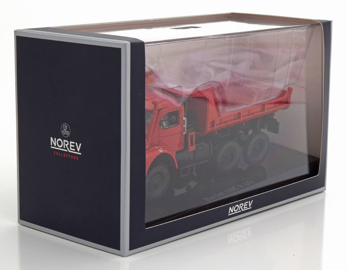 Norev 1:43 Berliet GBC 8 6x6 Benne Kipper 1958 rood