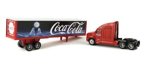 Motor City Classis 1:87 Beara and Moon Long Hauler Coca Cola Winter Truck