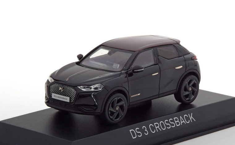 Norev 1:43 DS Crossback La Premiere 2019 zwart met donkerrood dak