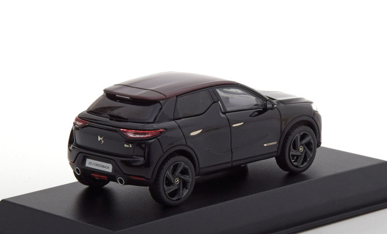 Norev 1:43 DS Crossback La Premiere 2019 zwart met donkerrood dak