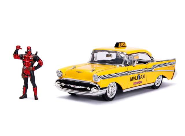 Jada 1:24 Deadpool Taxi met Figuur 2016 geel