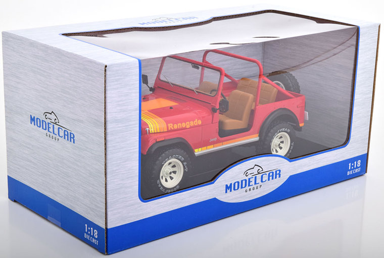 MCG 1:18 Jeep CJ-7 1976 rood 