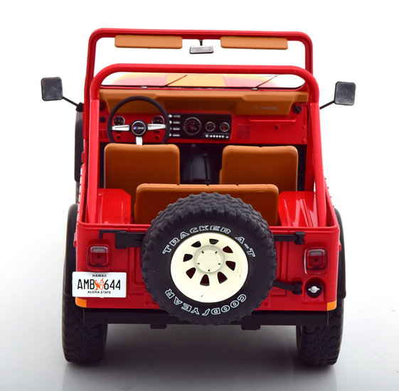 MCG 1:18 Jeep CJ-7 1976 rood 