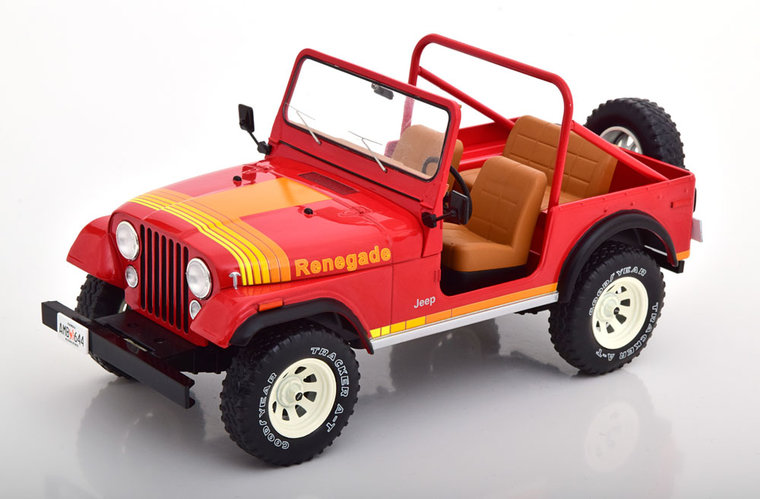 MCG 1:18 Jeep CJ-7 1976 rood 