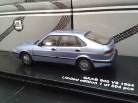 Triple9 Collection 1:43 Saab 900 V6 1994 zilver blauw