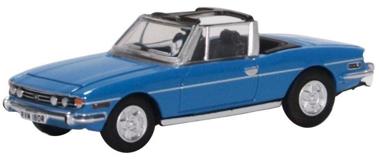 Oxford 1:76 Triumph STAG Cabriolet blauw