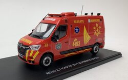 Eligor 1:43 Renault Master 2019 Bombeiros / Brandweer Brazilie rood