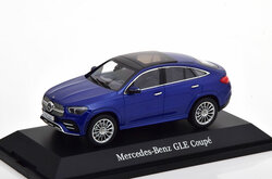 iScale 1:43 Mercedes Benz GLE Coupe C167 2019 blauw in dealer verpakking