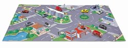 Norev Speelkleed " City " 110x55 cm, incl. 3 inch modelauto