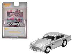 Mini GT 1:64 Aston Martin DB5 - 007 James Bond- Thunderball - English Blister Packaging, silver 1965