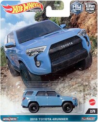 Hotwheels 1:64 Toyota 4Runner 2018 lichtblauw - Car Culture Off Road no 2/5