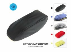 Dioramatoys 1:18 Set of car covers for car models, blackThe set included 5 pcs.