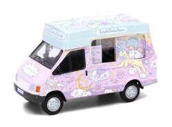 Tiny Toys 1:72 Little Twin Stars Ice Cream Van (Sanrio x Alice), pink/green
