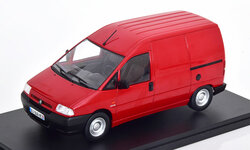 Atlas 1:24 Citroen Jumpy Van (Fiat Scudo) 1995 rood in blisterverpakking