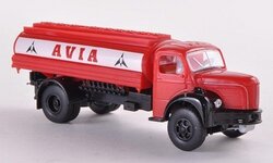 Brekina 1:87 Berliet GLR 8 Tank, Avia rood