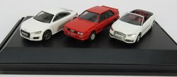 Oxford 1:76 Audi Quattro, Audi TT, Audi Se set 3 cars
