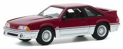 Greenlight 1:64 Ford Mustang GT in Medium Scarlet and silver " Hot Hatches serie 1"