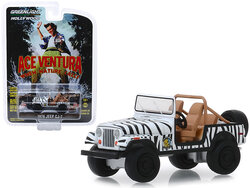 Greenlight 1:64 Jeep CJ-7 1976 "ACE Ventura : When Nature Call " wit zwart - Hollywood Serie
