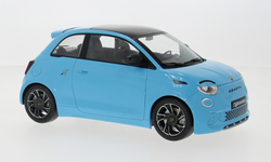 MCG 1:18 Fiat 500e Abarth lichtblauw 2024. Verwacht week 24