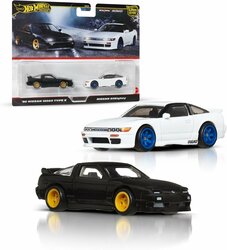 Hotwheels 1:64  Set 2 Nissan -  Nissan 180SX Type X 1996 & Nissan SilEighty. HotWheels Premium Car Culture