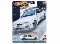 Hotwheels 1:64 Ford Sierra RS Cosworth 1987 wit blauw