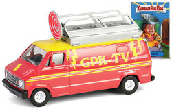 Greenlight 1:64 Dodge B-100 with Roof Mounted Satellite Dish (Dish Grace) 1976 - Garbage Pail Kids Series 7
