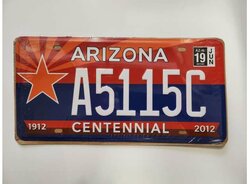 Tac Signs Arizona Funny Plate A5115C - Metal License Plate 30 x 15 cm