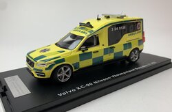 Scale Master 1:43 Volvo XC-90 Nilsson Vastmanland Sweden - Ambulance geel