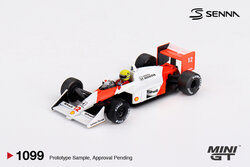 Mini GT 1:64 McLaren MP4/4, No 12 Ayrton Senna 1988 Japanese Grand Prix Winner. Verwacht 02-2026