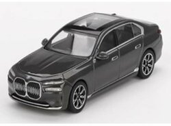 Mini GT 1:64 BMW i7 Xdrive 60, dravit grey 2024 LHD