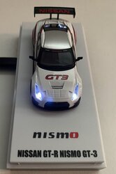 Kyosho 1:64 Nissan GT-R NISMO GT3 White Presentation (with LED)