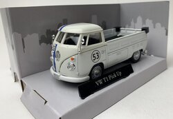 Cararama 1:43 Volkswagen T1 Pickup no 53 - Herbie" 1950 wit